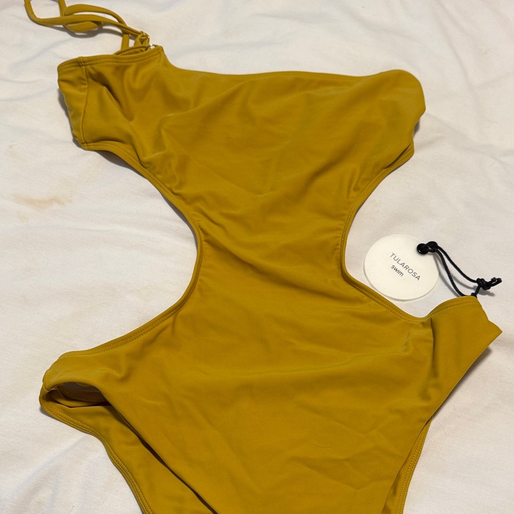 Mustard Yellow One-Piece Swimsuit